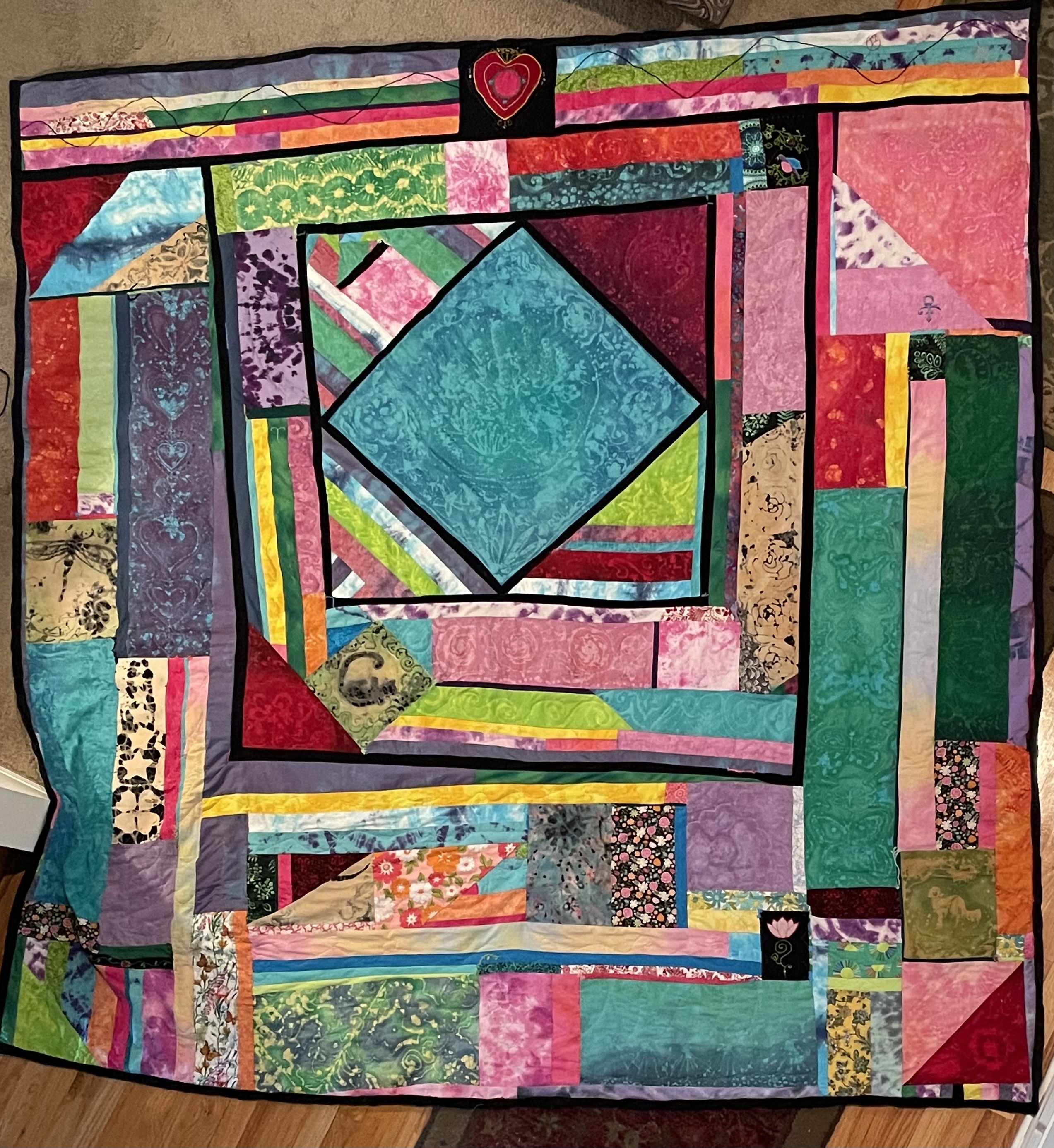 folklore and fairytales 2024 quilt, private commission for a young lady
