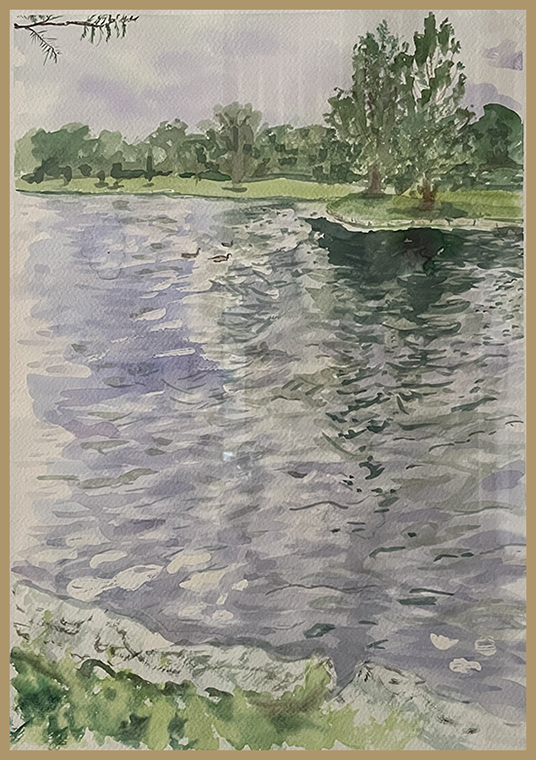 stormy day at kingston lake park